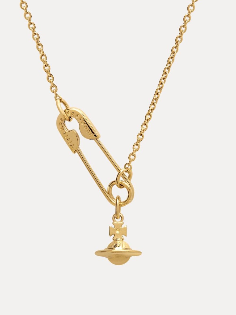 Vivienne Westwood Safety Pin Pendant Necklace